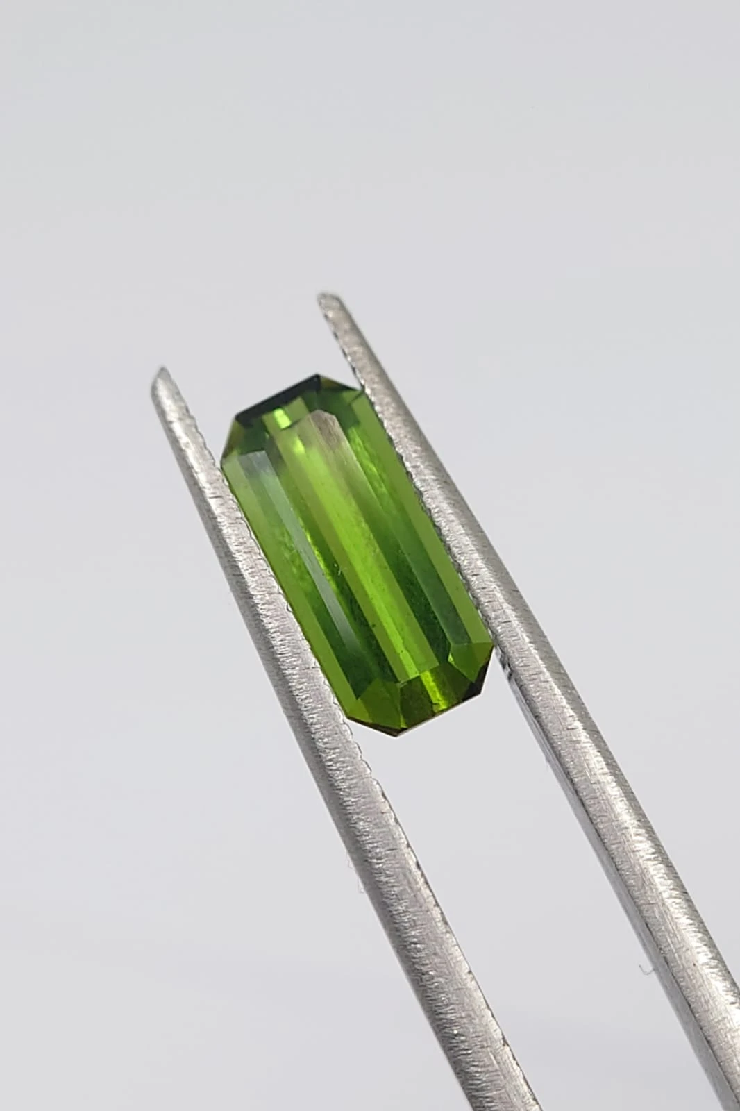1.6ct Natural Green Tourmaline Emerald Cut loose Gemstone from Nigeria — view 5